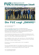 FUZ Dankbrief